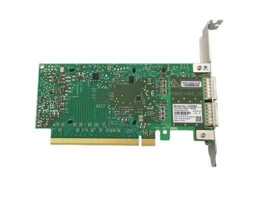 การ์ดอะแดปเตอร์ Mellanox MCX556A-ECAT ConnectX-5 VPI ใหม่และของแท้, EDR IB (100Gb/s) และ 100GbE, พอร์ตคู่ QSFP28, PCIe3.0 x16 NICs