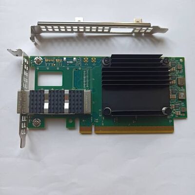 Mellanox MCX623105AN-VDAT ConnectX-6 200GbE การ์ดเครือข่ายช่องไฟเบอร์ SFP56 ที่มีพอร์ตเดียวสําหรับศูนย์ข้อมูล PCIe Internal Wireless
