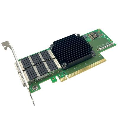 Mellanox ConnectX-6 Series Ethernet Adapter MCX653106A-EFAT PCIe4.0 X16 การใช้งานเซอร์เวอร์ QSFP56