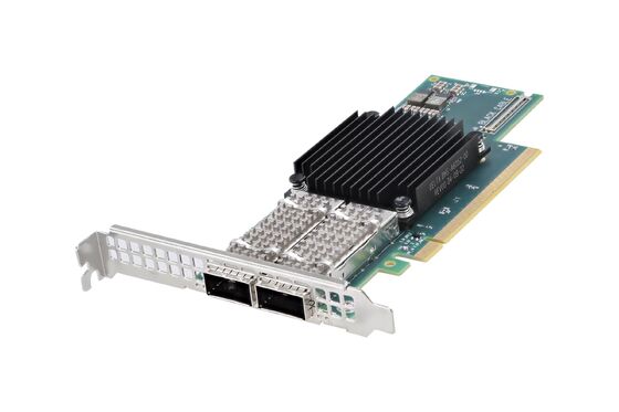 HP CX651105A สำหรับ Mellanox Connect- 6 VPI 100Gigabit Optical Fiber PCI 3.0 X16 Ethernet Card Network Adapter