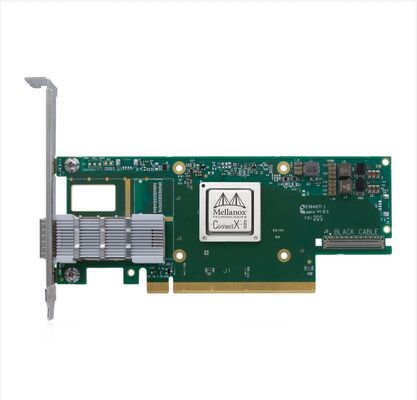 การ์ดอะแดปเตอร์ Mellanox MCX653105A-HDAT ConnectX-6 Infiniband & Ethernet 200GbE พอร์ตเดียว QSFP56 PCIe 4.0 X16 Tall Bracket