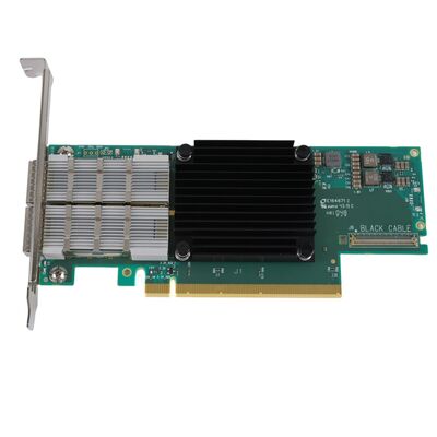 NVIDIA Connect-6 VPI ซีรีส์ MCX654106A-HCAT Ethernet Network Interface Card PCIe 3.0x16 Dual Port 200Gb/s เซอร์เวอร์ QSFP56