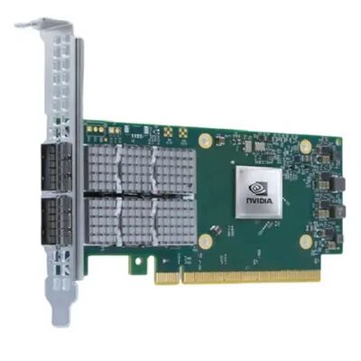 NVIDIA Connect-6 VPI ซีรีส์ MCX654106A-HCAT Ethernet Network Interface Card PCIe 3.0x16 Dual Port 200Gb/s เซอร์เวอร์ QSFP56