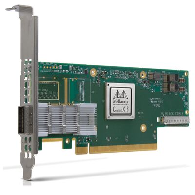 NVIDIA Connect-6 VPI ซีรีส์ MCX654106A-HCAT Ethernet Network Interface Card PCIe 3.0x16 Dual Port 200Gb/s เซอร์เวอร์ QSFP56