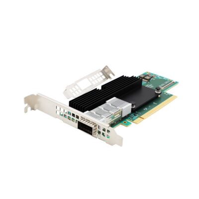 NVIDIA MCX683105AN-HDAT Mellanox ConnectX-6 Series Single Port 200Gb การ์ดเครือข่าย InfiniBand ที่ติดสายภายในสําหรับเซอร์เวอร์ในคลัง