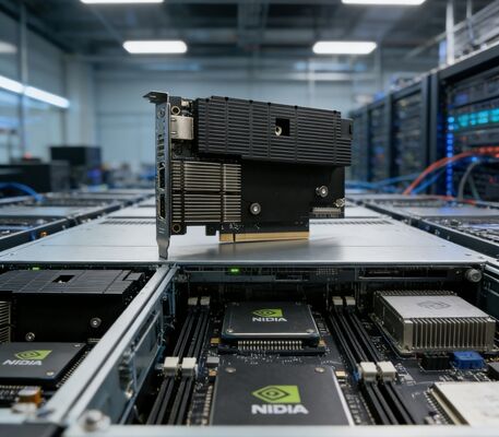 NVIDIA BlueField-3 B3240 900-9D3B6-00CN-AB0 DPU 16 คอร์ Arm 32GB DDR5 2x400GbE QSFP112 PCIe Gen5 x16 FHHL พัดลมระบายความร้อนแบบพาสซีฟ หน่วยประมวลผลข้อมูล