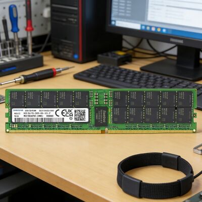 แท้ Samsung M321R8GA0PB0-CWMCJ 64GB DDR5 ECC RDIMM 288-Pin สําหรับเซอร์เวอร์องค์กร
