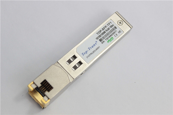 FCLF8522P2BTL 100m Gen2 RJ-45 Copper SFP ตัวรับส่งสัญญาณออปติคัลที่เข้ากันได้