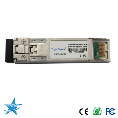 10G Base LRM เครื่องรับส่งสัญญาณออปติคอล 220M MMF 1310nm SFP + โมดูลออปติคัล