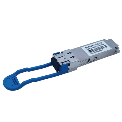 QSFP28 OTU4 100Gbps 112Gbps โมดูลรับสัญญาณไฟเบอร์ออปติกอัตราข้อมูลคู่ LWDM4 10KM LR4 SMF