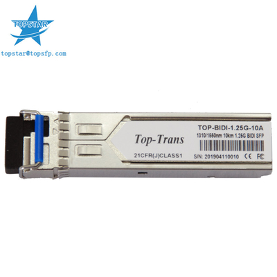 1490nm 1310nm 1.25G โมดูล Bidi Sfp 10KM 10G Ethernet เครื่องส่งสัญญาณ