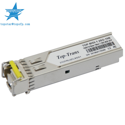 10Km 1.25 G SFP เครื่องรับส่งสัญญาณ 1550nm 1310nm MultiMode Fiber Module
