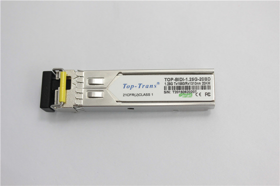 20km SFP BiDirectional เครื่องส่งสัญญาณ 1.25 ก. 1310nm TX / 1490nm RX