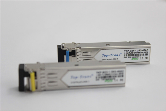1310nm 1490nm BIDI Sfp โมดูล 1.25G 40KM SMF เครื่องรับส่งสัญญาณ