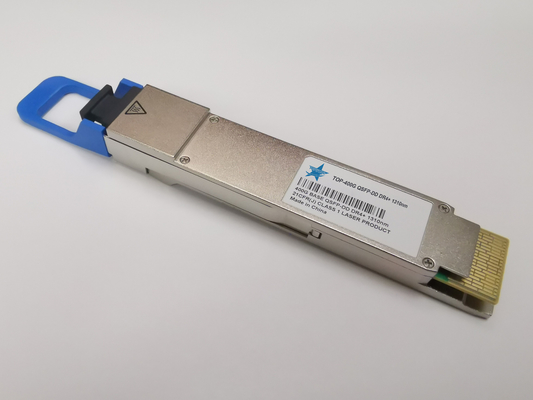 QSFP-DD MSA เครื่องรับส่งสัญญาณไฟเบอร์ออปติก 400G 2km DR4 + ตัวเชื่อมต่อ MPO