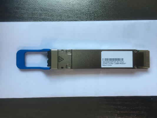 QSFP-DD ที่อยู่อาศัย 400G โมดูลออปติคัล 400GBASE-LR8 10km NRZ LC Connector