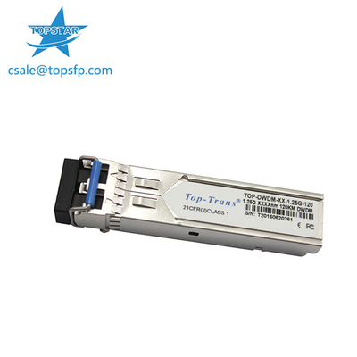 1.25G DWDM SFP เครื่องรับส่งสัญญาณออปติคอล 1310nm 120km SMF SFP Module